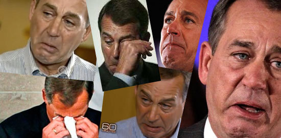 Boehner crying