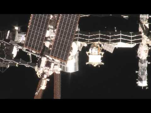 Unique Video Shows Shuttle Endeavour at ISS