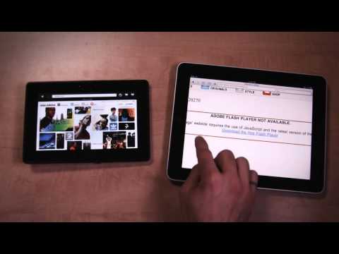 BlackBerry PlayBook and iPad Comparison: Web Fidelity