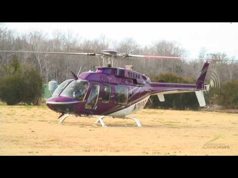 Helicopter Bell 407 Take Off