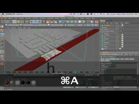 Cinema 4D r12 Typography Intro Tutorial - AcrezHD