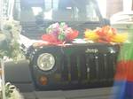 A Wrangler Jeep car in a car show at Nagoya Hill on December 8,2011 ,Batam city , Indonesia