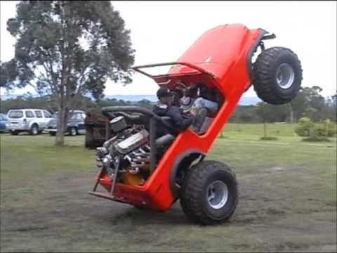 Wheelstanding jeep