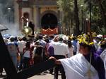 Procession at the Señor de la Cuevita Sanctuary. The borough is home to a number of historic churches, many of which were built in the colonial era.