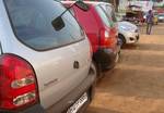 Maruti Suzuki's Alto car parked at a parking-India.