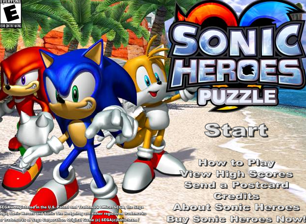 Sonic Heroes Puzzle