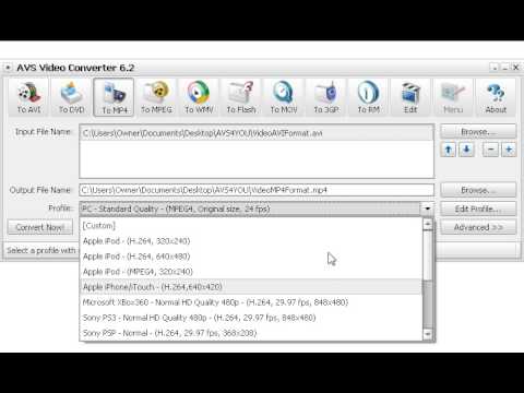 How To Convert AVI to MPEG-4 (MP4, MPEG4) Complete Solution