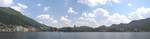 Shoreline of Como from inside Lake Como