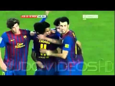 FC Barcelona vs Hospitalet 9-0 All Goals Highlights 22-12-2011 Copa-Del-Rey