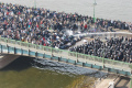 Cairo protesters suffer water cannon during afternoon prayer