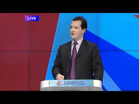 George Osborne 2011 Tory Conference speech, part1/3 (03Oct11)