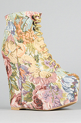 Jeffrey Campbell The Damsel Shoe in Natural Floral