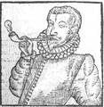 The earliest image of a man smoking, from Tabaco by Anthony Chute.