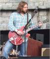 Rich Robinson playing a 1964 Gibson ES-335 guitar with the Black Crowes at the 2008 Newport Folk Festival