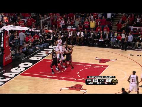 Taj Gibson SICK Dunks in Game 1 Eastern Conference Finals - Heat vs. Bulls