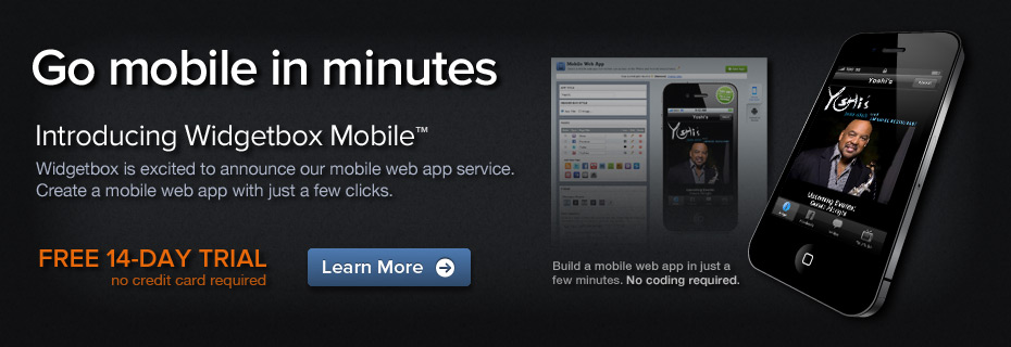 Widgetbox Mobile - create a mobile web app with just a few clicks