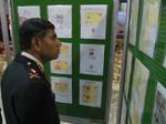 India Army Maj Gen KS Kumbar, GOC Bengal Area at the APS Philatelic exhibition in Kolkata in Eastern India City