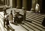 A Camera operator filming a scene from the 1950 Hollywood film Julius Caesar starring Charlton Heston