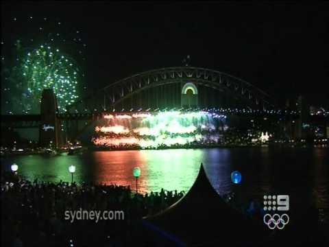 Sydney New Years Nine O'Clock Fireworks 2012 Televised Australia