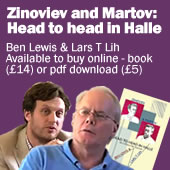 Zinoviev and Martov: Head to head in Halle