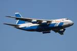 A Polet Airlines An-124 approaching Sheremetyevo International Airport (July 2011). The Antonov An-124 Ruslan (Ukrainian and Russian: Антонов Ан-124 «Руслан») (NATO reporting name: Condor) is a strategic airlift jet aircraft