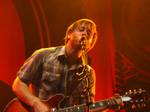 Dan Auerbach of the Black Keys playing the Nautica Pavilion in Cleveland, Ohio, on July 24, 2010.