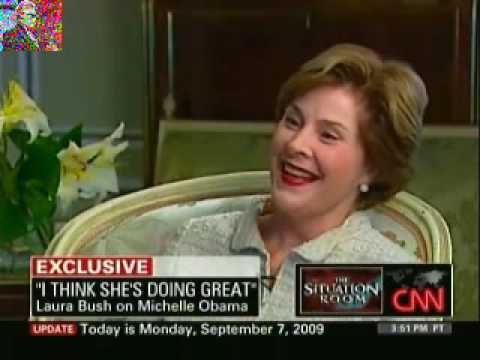 Laura Bush Defends Both Barack Obama and Dick Cheney