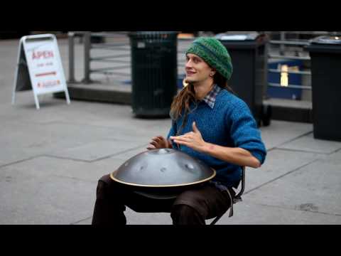 Street musician with unbelievable instrument!