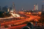 Ayalon Highway separates Tel Aviv and Ramat Gan.The Dan Bus Company is primarily focused on serving the Gush Dan, although it is being replaced by the Kavim company in many of the Gush Dan's cities. Much of Israel's national highway network feeds into the area, such as Highway 1, Highway 2, Highway 4, and Highway 5.