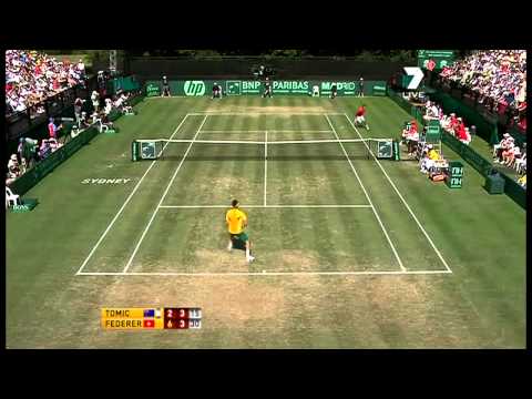 Roger FEDERER vs Bernard TOMIC Highlights -- Davis Cup 2011 [HD]