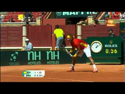 Nadal vs Gasquet - Davis Cup 2011 Highlights (HD)