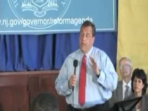 Governor Christie Responds To Teacher During Town Hall