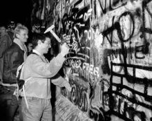 Berlin Wall falls