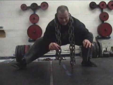 Cossack Squats with 60lbs of Chain - Improve Leg Strength / Hip Mobility / Knee Stability