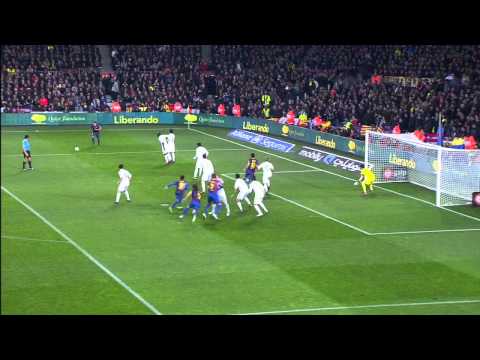 Dani Alves Scores Beautiful Goal - Barcelona vs. Real Madrid