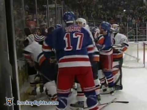 Arron Asham vs Matt Barnaby & Dave Scatchard vs Chris Simon Feb 19, 2004