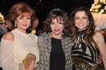 Stephanie Beacham, Joan Collins and Emma Samms in London,13 January 2009