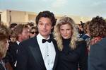 Harry Hamlin with then-wife, Laura Johnson at the 1987 Emmy Awards.