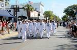 Sailors from Naval Air Station Key West march in the Flagler Centennial Parade.