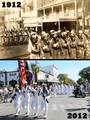 Sailors from Naval Air Station Key West march in the Flagler Centennial Parade.