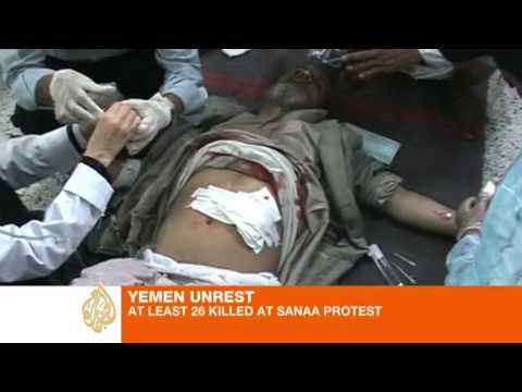 Yemen crackdown leaves 26 dead