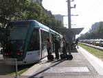 A Trambaix station, Francesc Macià. Tramvia Metropolità, SA (TRAMMET) is a company based in Barcelona, Spain. It's a joint venture of the companies ¡FCC-Vivendi, COMSA, Acciona-Necso, Alstom, Sarbus, Soler&Sauret, Banc Sabadell and Société Générale.