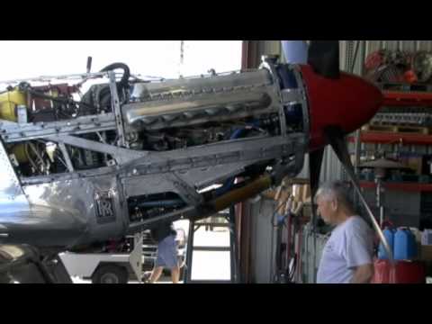 Reno Air Race Preparation -- A Merlin Engine Inspection