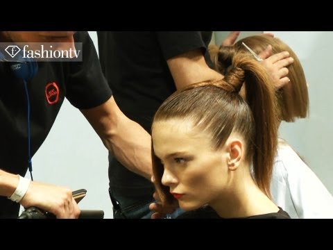 Hair & Makeup - Byblos Backstage - Milan Fashion Week Spring 2012 MFW | FashionTV - FTV