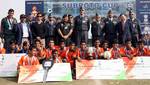 The Vice Chief of Air Staff, Air Marshal KK Nohwar (in center) with the winning team - NCC (West Bengal & Sikkim) during 52nd edition of the Subroto Cup Football Tournament (Boys U-17) held at Dr. Ambedkar Stadium, New Delhi on November 25,2011 other dignitaries are also seen.