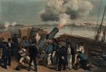 Bombardment of Bomarsund during the Crimean War, after William Simpson