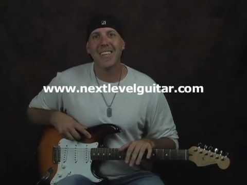 Blues Rock guitar soloing lesson EZ bar licks with Minor Pentatonic Scales