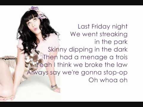 Katy perry - Last Friday Night(TGIF) with lyrics in HD