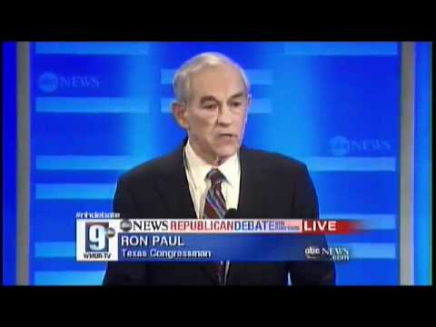 Ron Paul Highlights at the ABC / Yahoo / WMUR Debate in New Hampshire