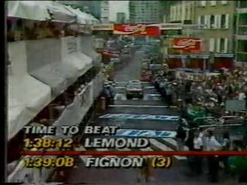 1989 Tour de France Time Trial - Stage 5 - Lemond takes Yellow Jersey